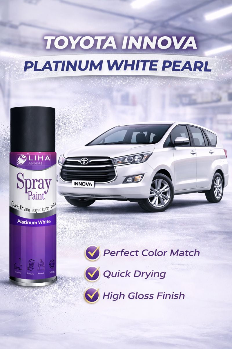Toyota Innova Crysta Platinum White Pearl Car Spray Paint