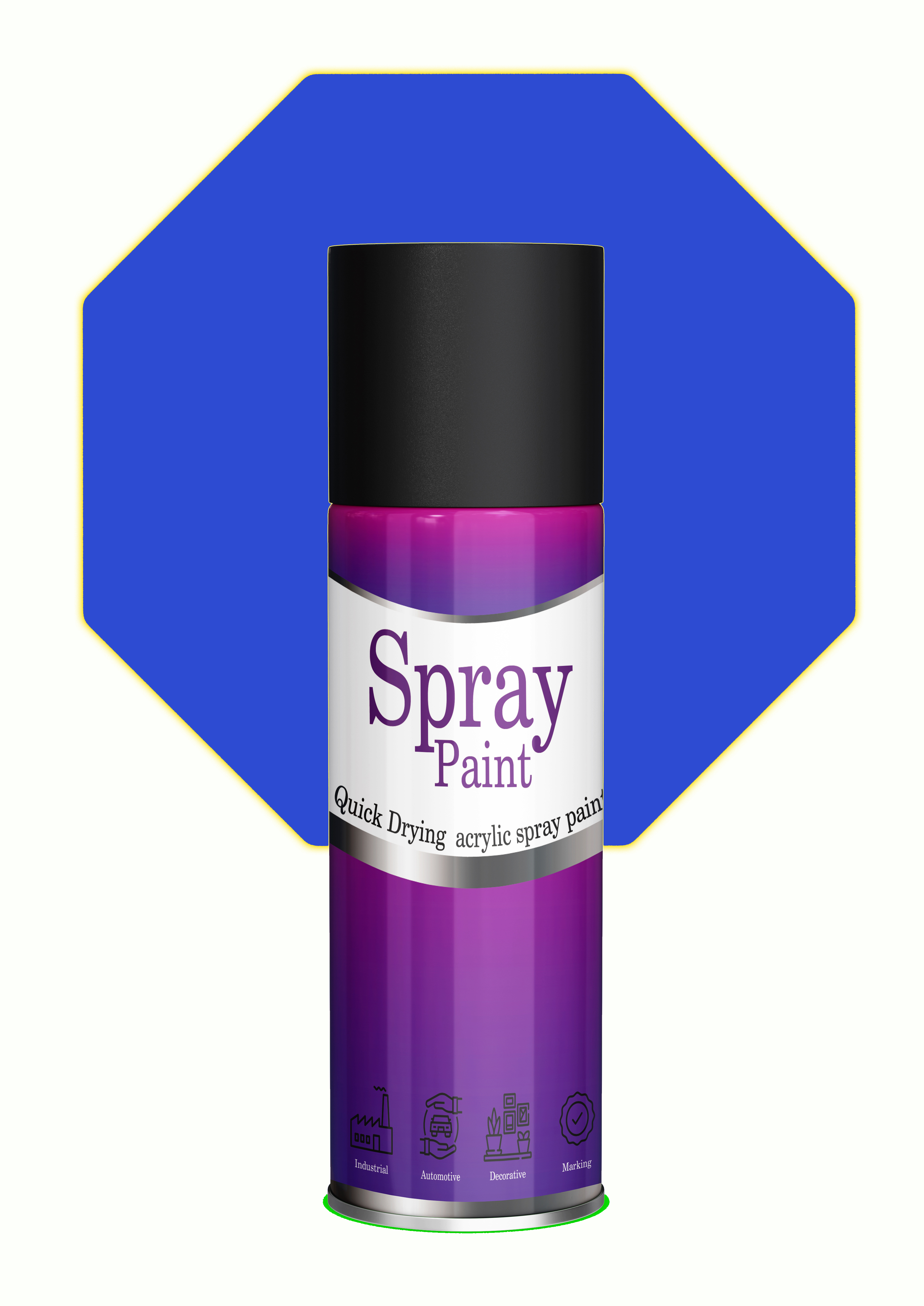 LIHA Blue Acrylic Spray Paint – Smooth Finish Fast Dry Multi-Surface 400ml