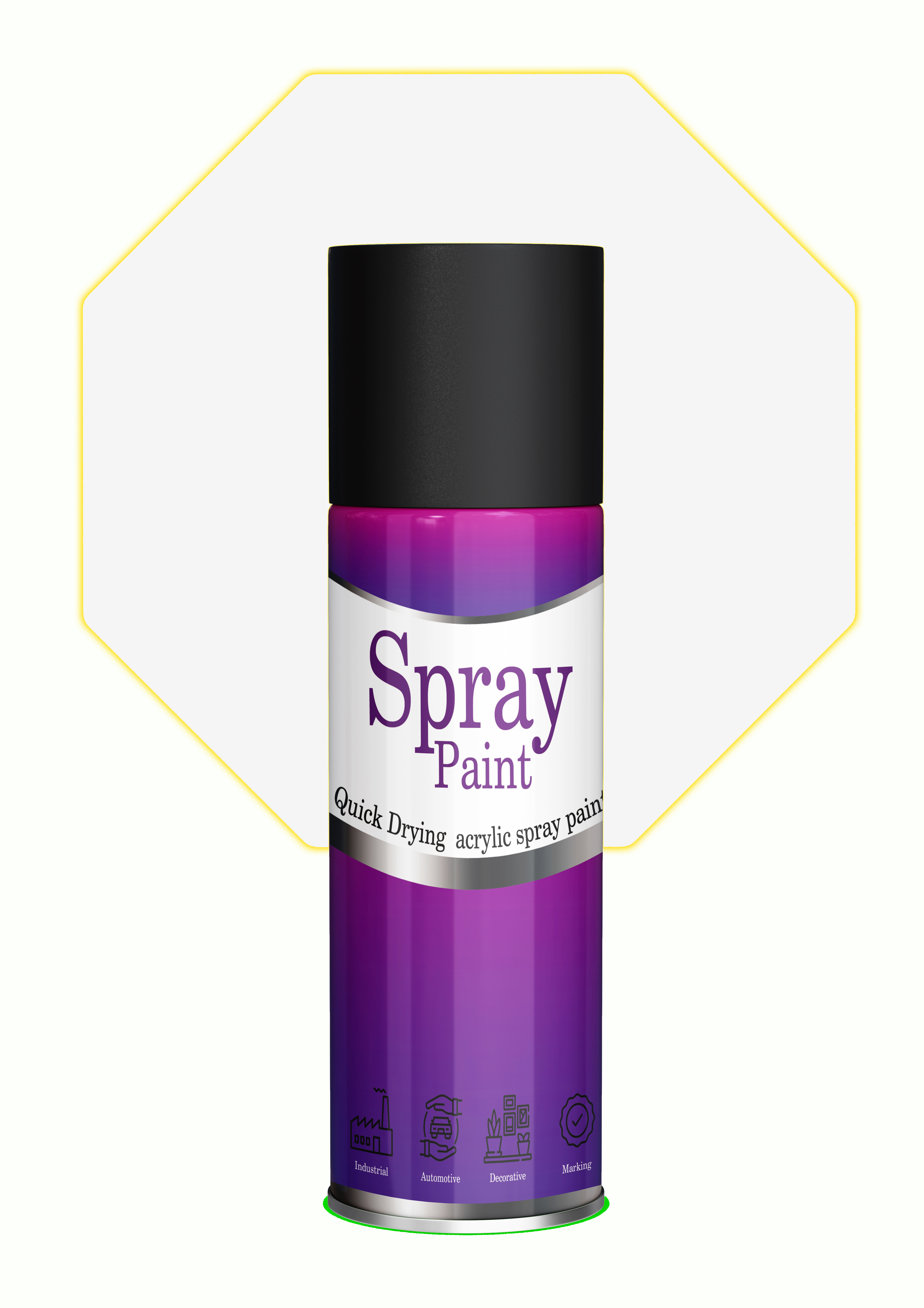 LIHA White Acrylic Spray Paint – Bright High Coverage 400ml